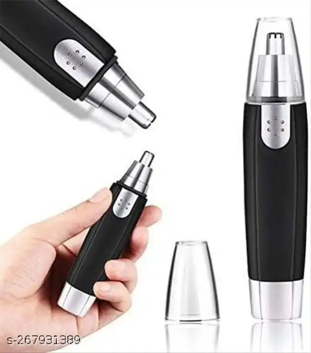Plastic 3-in-1 Electric Nose cum Ear Hair Trimmer (Black & Silver) 11853