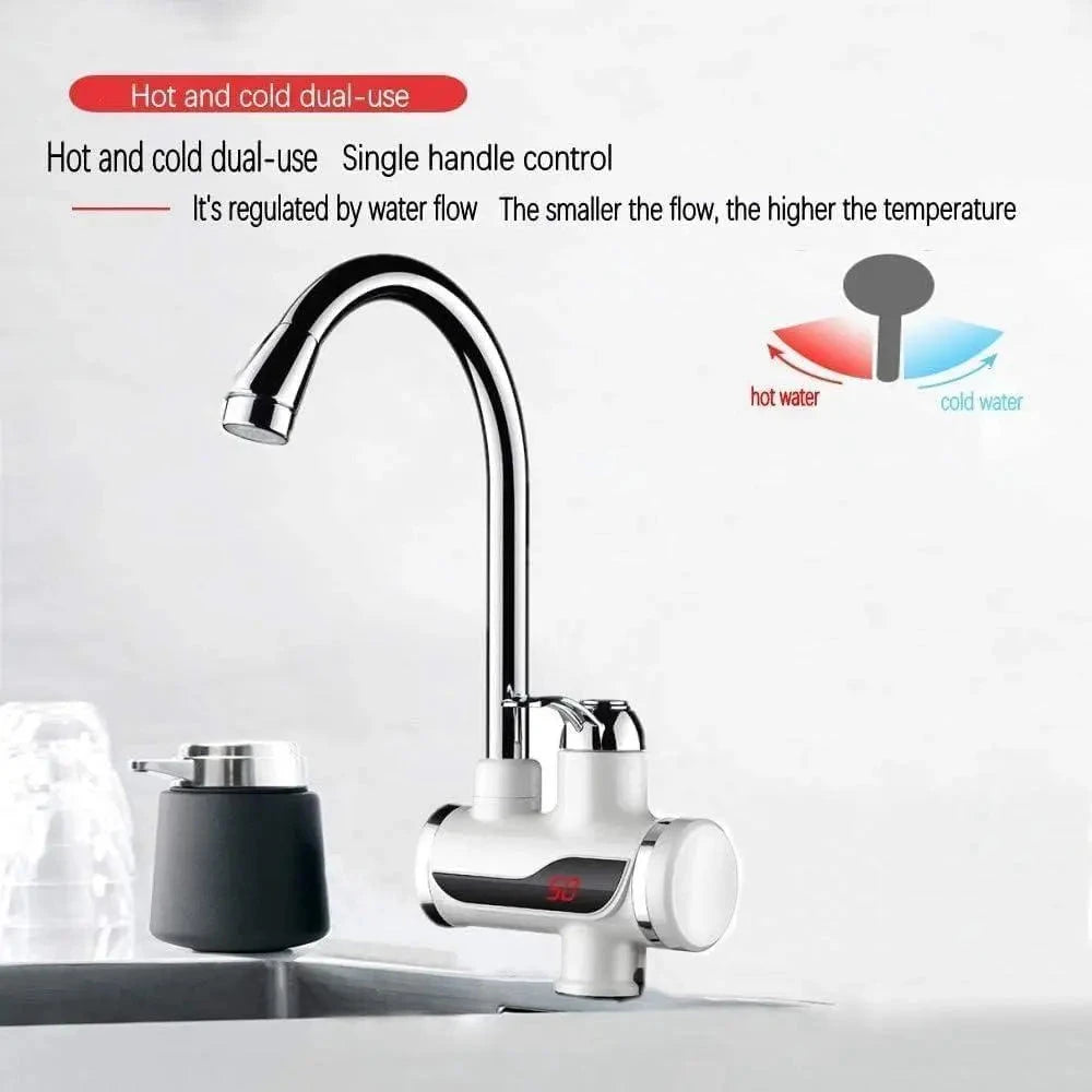 Electric Water Heater And Tankless Fast Water Heating Tap Instant Hot Kitchen Faucet 13162