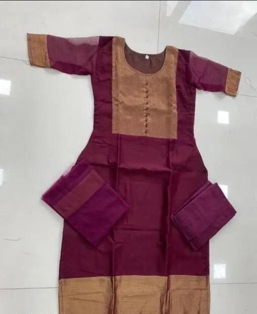 Premium Jacquard Chiffon Kurti Pant Sets p8cgy6-7z