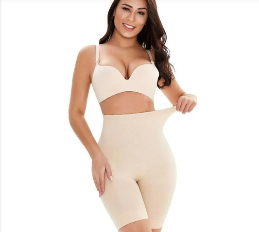 Tummy Tucker Women's High Waist with Anti Rolling Strips Shapewear for Women, Tummy Shaper Comfortable Seamless Shapewear Beige p8cgy6-7z
