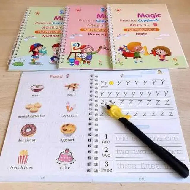 Magic Practice Copybook (4 Book + 10 Refill) (A-127) - INARSHIA.COM