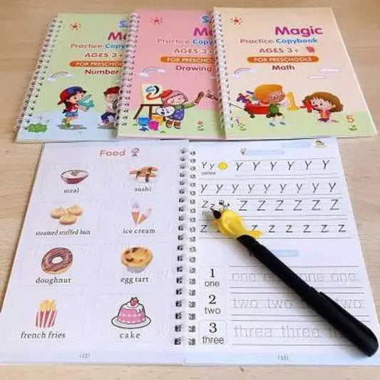 Magic Practice Copybook (4 Book + 10 Refill) (A-127) - INARSHIA.COM
