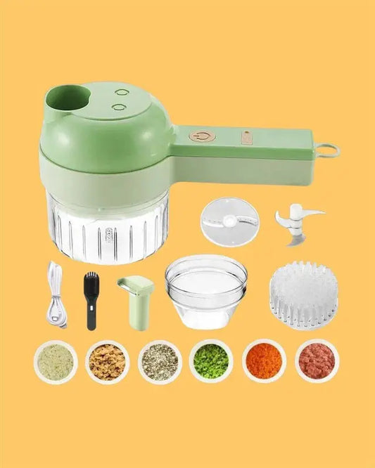 4 in 1 Portable Electric Vegetable Cutter Set 26072