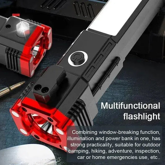 8 in 1 Portable Rechargeable Torch LED Flashlight - INARSHIA.COM