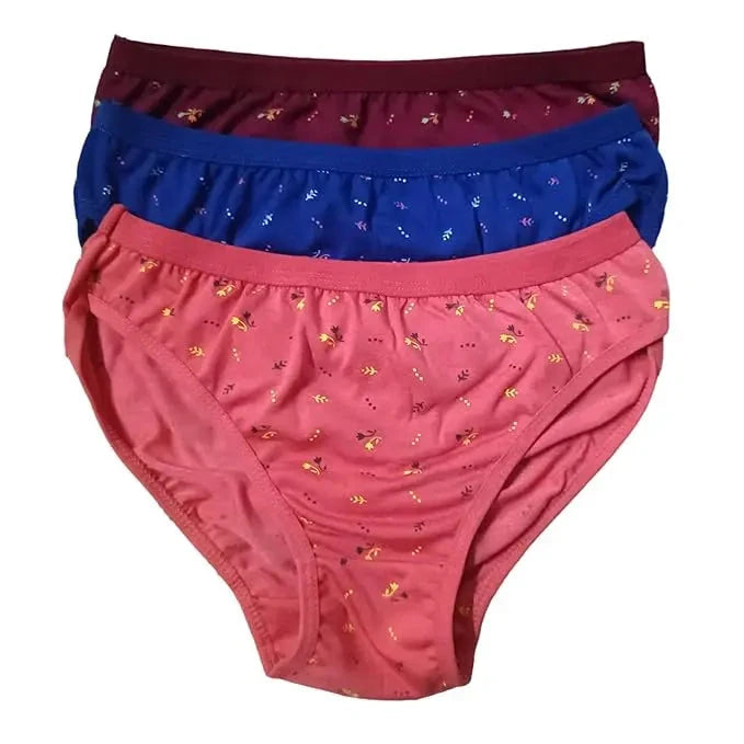 Pack of 3 Women Hipster Multicolor Panty 18944