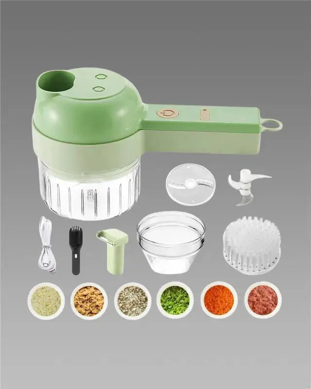 4 in 1 Portable Electric Vegetable Cutter Set 26072