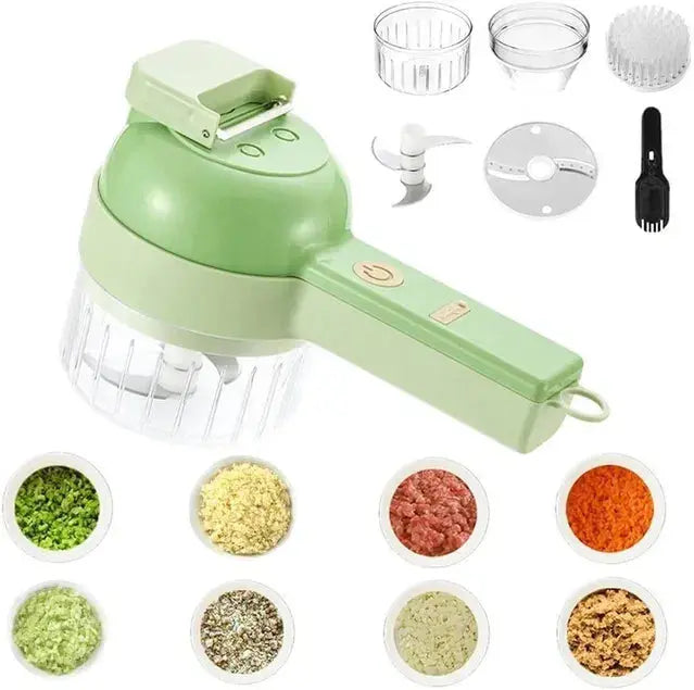 4 in 1 Portable Electric Vegetable Cutter Set 26072